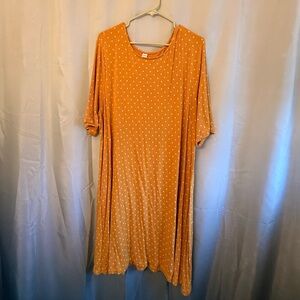 Old Navy Mustard Polka Dot Tshirt Dress
